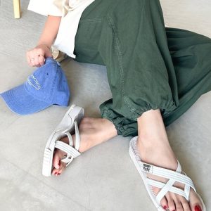 Java 「Java」 フラットサンダル 24.0cm アイボリー レディース