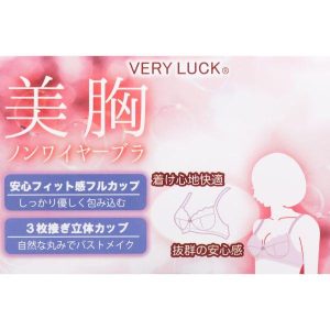 SHIROHATO ヴェリーラック 美胸ノンワイヤーブラジャー フルカップ ABC75-90 安心フィット ワイヤレスブラ VERYLUCK
